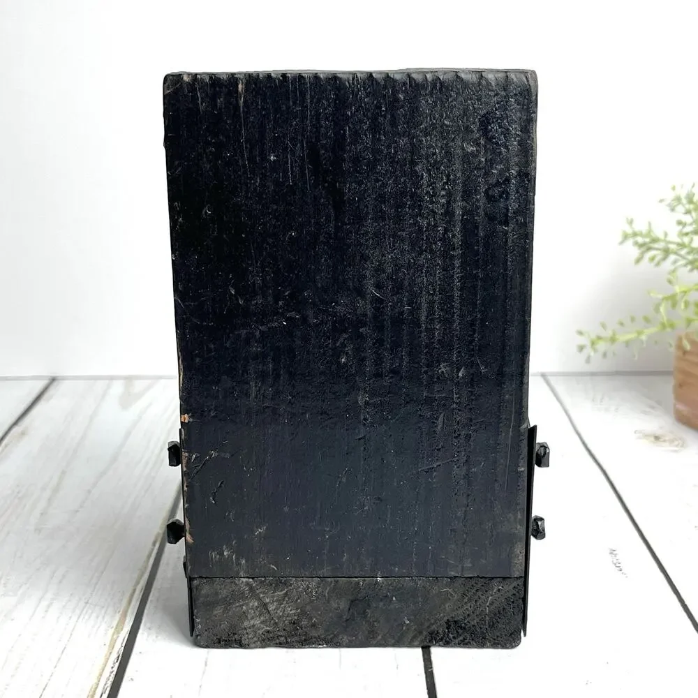 Wood & Metal Rustic Carved Cannon 1 Bookend Black Castle Spanish Nautical Pirate